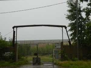 The gate through which Soviet and Japanese prisoners entered the metallurgical factory. It once bore the slogan "Let us honour labour" - not unlike the 'Arbeit Macht Frei' on the gate of the Auschwitz death camp.